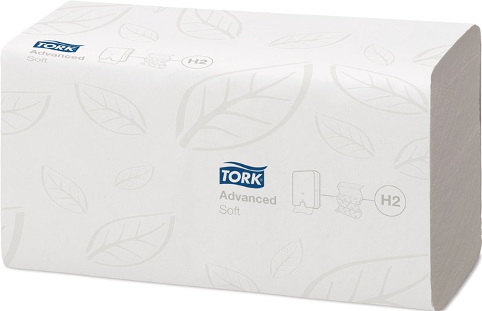 TORK Handtuch 290163 · 290179 2-lagig, weich, advanced weiß L.ca.255 mmxB.ca.212 mm passend für 9000 474 202
