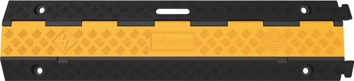 urbanus Schlauch- und Kabelbrücke L980xB240xH45mm Gummi schwarz/gelb 2 Kanäle