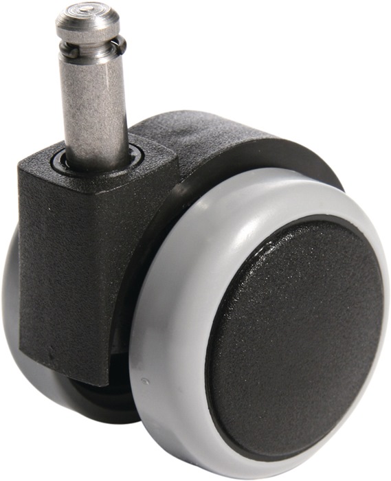 TOPSTAR Rollen für harte Böden Rollen-Ø 55 mm passend für Bürodrehstuhl Stiftlänge 25 mm Stift-Ø 10 mm