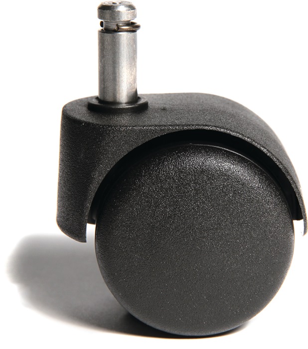 TOPSTAR Rollen für weiche Böden Rollen-Ø 50 mm passend für Bürodrehstuhl Stiftlänge 23 mm Stift-Ø 10 mm