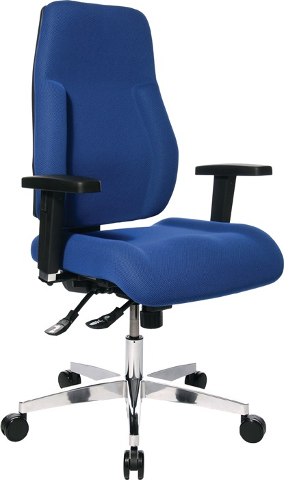 TOPSTAR Bürodrehstuhl mit Punktsynchrontechnik blau 430-510 mm Tragfähigkeit 110 kg