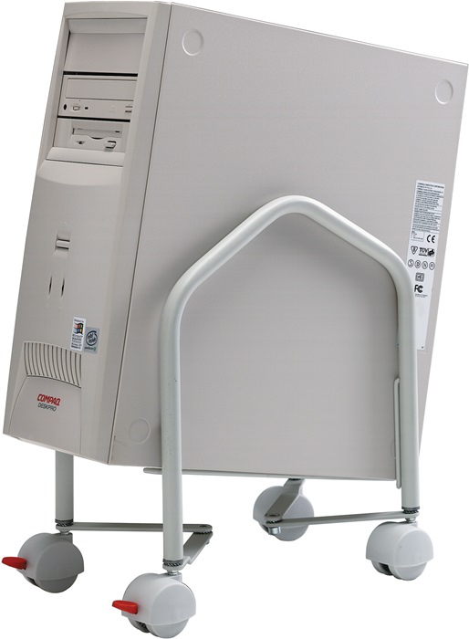 TWINCO CPU-Wagen Innenbreite 100-260 mm lichtgrau passend für alle CPU-Gehäuse