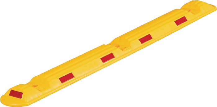 TEMKA GmbH Leitschwelle L1170xB150xH50mm Polypropylencarbonat gelb mit roten Reflexstreifen