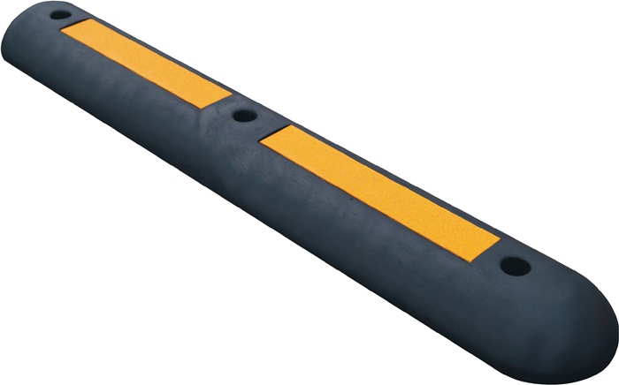 TEMKA GmbH Leitschwelle L1000xB150xH60mm PVC schwarz mit gelben Reflexstreifen