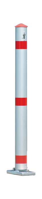 urbanus Sperrpfosten Aluminium natur Ø 75 mm kippbar, zum Aufdübeln