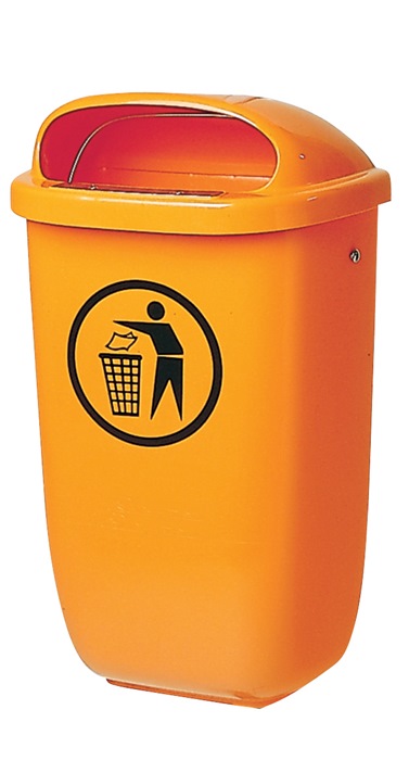 SULO Abfallbehälter H650xB395xT250mm 50 l orange