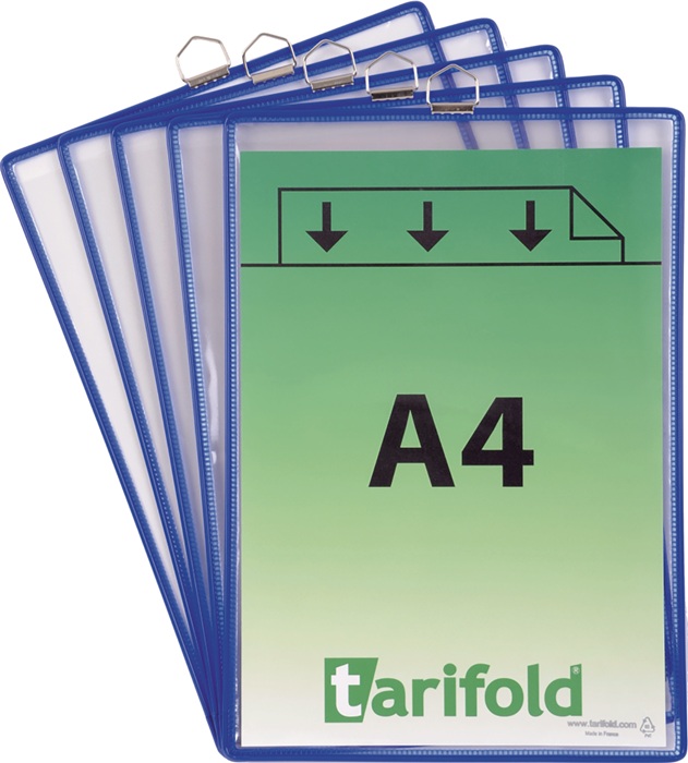 Tarifold Klarsichttasche PVC reflexionsfrei DIN A4 blau