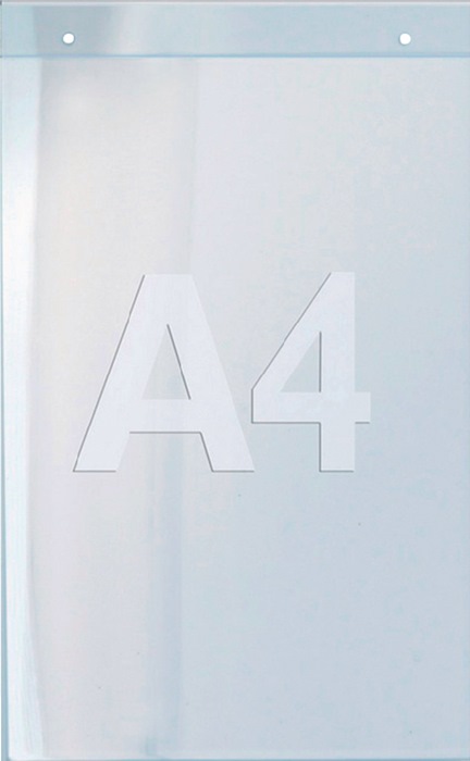 TWINCO Wandprospekthalter DIN A4 hoch Acryl transparent