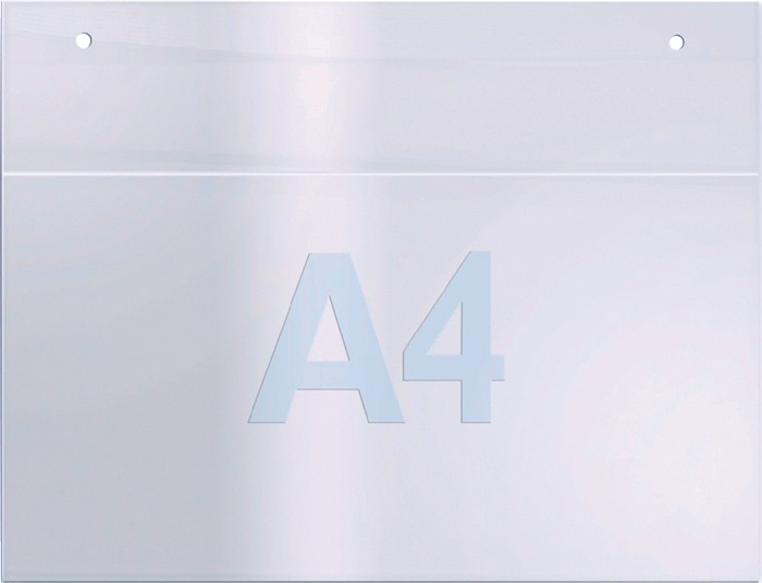 TWINCO Wandprospekthalter DIN A4 quer Acryl transparent
