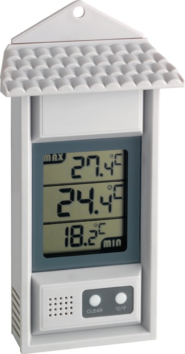 TFA Thermometer Messbereich -20 bis 70 °C H150xB80xT29mm Kunststoff