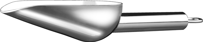 WILESCO Abwiegeschaufel Edelstahl silber Länge 175 mm Inhalt 100 ml