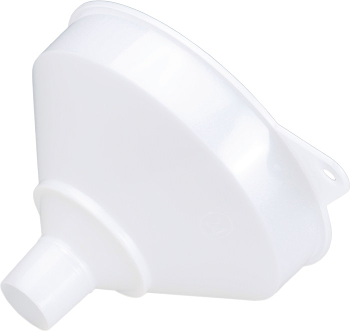 Hünersdorff Trichter Ø 253/50 mm Höhe 190 mm HD-Polyethylen natur mit Sieb und Überlaufrand