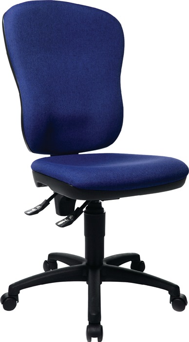 TOPSTAR Bürodrehstuhl mit Permanentkontakt royalblau 420 - 550 mm ohne Armlehnen Tragfähigkeit 110 kg