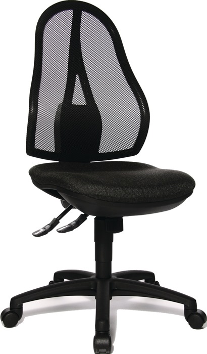 TOPSTAR Bürodrehstuhl mit Punktsynchrontechnik anthrazit 430-510 mm Tragfähigkeit 110 kg