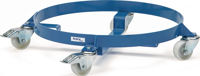 FETRA Fassroller Stahl offen Innen-Ø 610 mm brillantblau, RAL 5007 60/200 l Stahlblechfässer