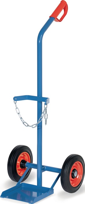 FETRA Stahlflaschenkarre für Flascheninhalt 1 x 20-50 l Vollgummi-Bereifung Tragfähigkeit 100 kg