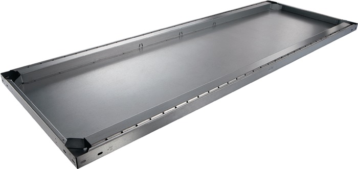 META Fachboden B1700xT400mm Tragfähigkeit 200 kg Stahl silber verzinkt für Großfachregal