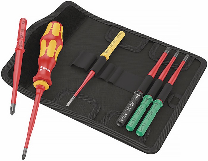 Wera Schraubendrehersatz Kraftform Kompakt VDE 7 extra slim 1 TIE 7-teilig