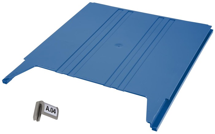 Eichner Wandsortierer FLAT Anbaumodul blau B240xT15xH302mm