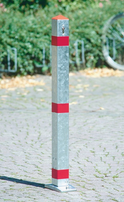 urbanus Sperrpfosten Stahl silber kippbar, zum Aufdübeln