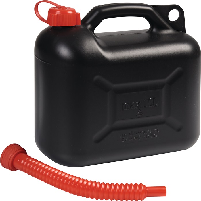 NOW Transportkraftstoffkanister 10 l schwarz HD-PE L330xB165xH320mm
