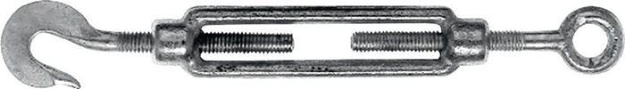 kleinsorge Spannschloss DIN 1480 M16 Länge 320 - 430 mm mit Haken und Öse galvanisch verzinkt