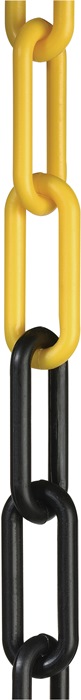 Rodo Absperrkette Kunststoff gelb/schwarz 6 mm Länge 25 m