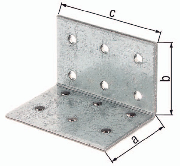 GAH Alberts Lochplattenwinkel ETA-8/165 40 x 40x60mm Anzahl Löcher12 S.2,5 mm ETA-8/165