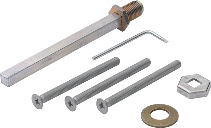 HOPPE Befestigungsset K/G Schnellstift 2210/3310 Wechselschutzgarnituren 8 x 115 mm 72-77 mm verzinkt