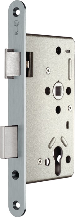 SSF Panik-Einsteckschloss Serie 20 APD Panik-Funktion D abgerundet 20/65/72/9 mm DIN links Edelstahl