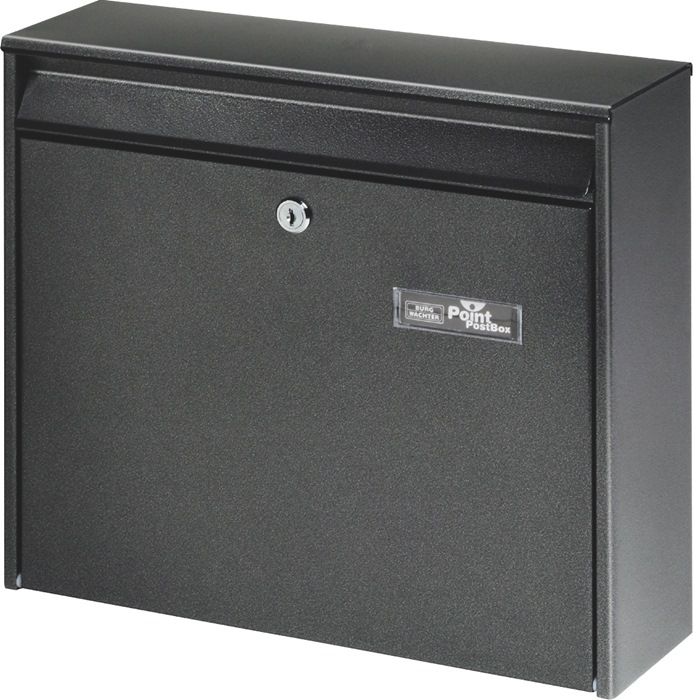 BURG WÄCHTER Briefkasten Mail 5877 Si Höhe 322 mm Breite 362 mm Tiefe 100 mm silber Stahl DIN C4