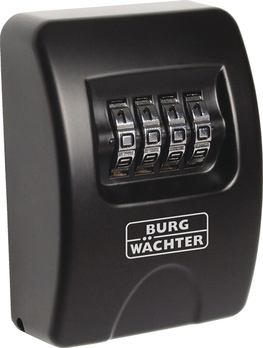BURG WÄCHTER Schlüsseltresor Key Safe 10 H85xB61xT39mm Zahlenschloss Anzahl Haken 1