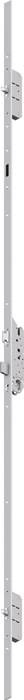 FUHR Mehrfachverriegelung multisafe 855GL PZW 16/45/92/8 mm Flachstulp silberfarbig 2170 mm Bolzenriegel