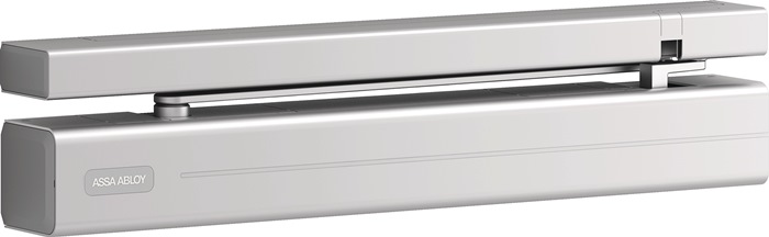 ASSA ABLOY Gleitschienentürschließerset DC 700G-CM/ G 150 silber EN 3-6 Normalmontage Bandseite