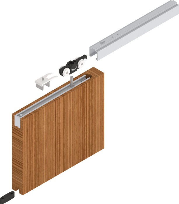 HELM Schiebetürsystem 73 ME-A 80 kg Holztüren ab 35 mm Komplettset