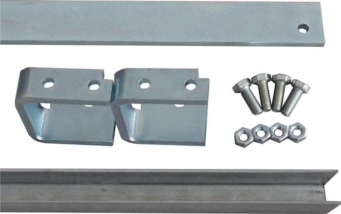 HBS Betz Laufschienenverlängerungs-Set 80840 Stahl verzinkt für Laufschienen-Set 30x5 mm