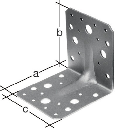 GAH Alberts Schwerlastwinkelverbinder 90 x 90x65mm Anzahl Löcher4 / 18 S.2,5 mm