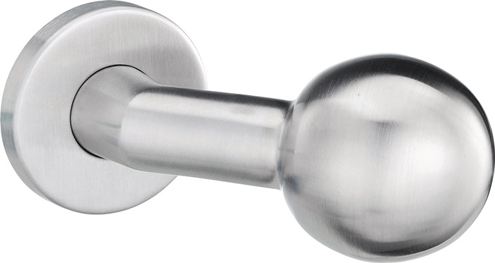 EDI Türknopf K4/052/01 Edelstahl F00 Aufnahme 8 mm gekröpfter Kugelkopf