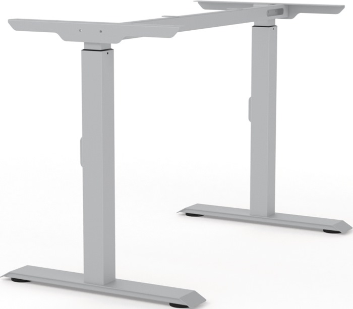 BMB Tischgestell reinweiß RAL 9010 Hub 650-830 mm Höhe 900 mm Schrauben