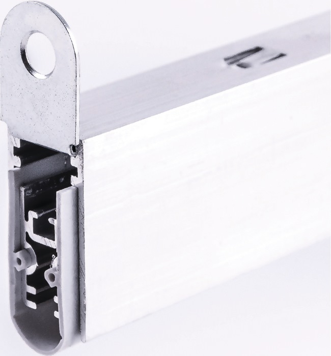ELLEN Automatische Türbodendichtung Matic Soundproof 1 seitig Länge 958 mm Breite 15 mm Aluminium blank silber mit Silikondichtung