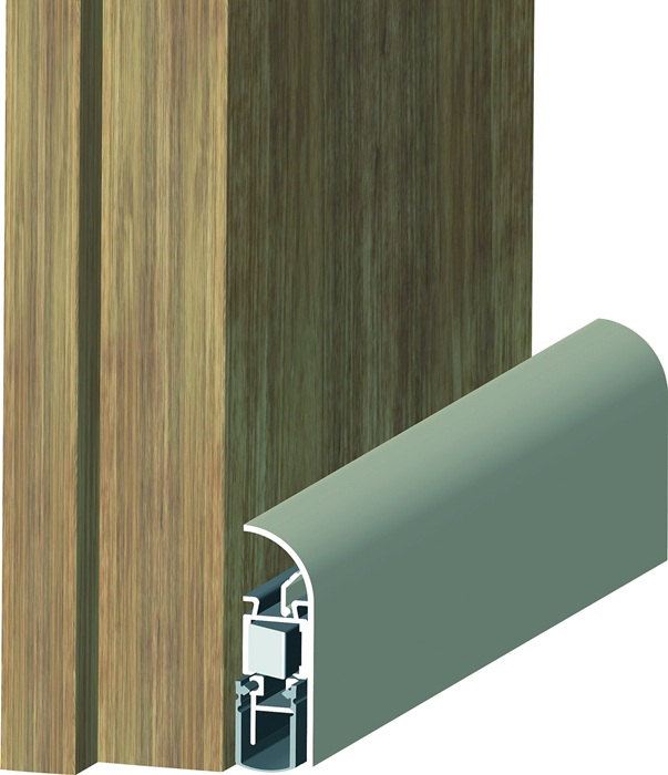 Athmer Türdichtung Schall-Ex® Applic A 1-seitig Länge 930 mm Aluminium silber Holztüren