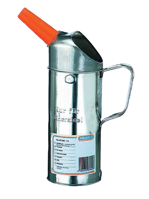PRESSOL Messbecher 2 l m. Auslauftrichter aus Kunststoff Weißblech