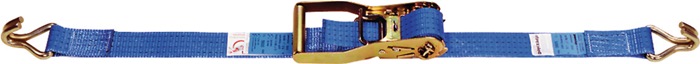 Dolezych Zurrgurt DIN EN 12195-2 Länge 8 m Breite 50 mm mit Ratsche + Spitzhaken LC U 4000 daN