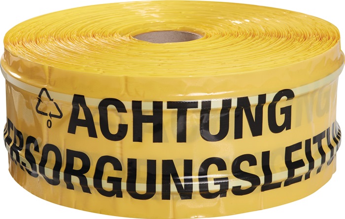multicoll Trassenwarnband Aufdruck Achtung Versorgungsleitung Breite 150 mm Länge 250 m gelb