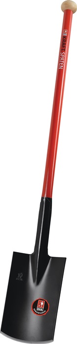 IDEAL Kraftspaten 280 x 190 / 180 mm Größe 2 Standard Stahlrohrstiel mit Hartholzknauf