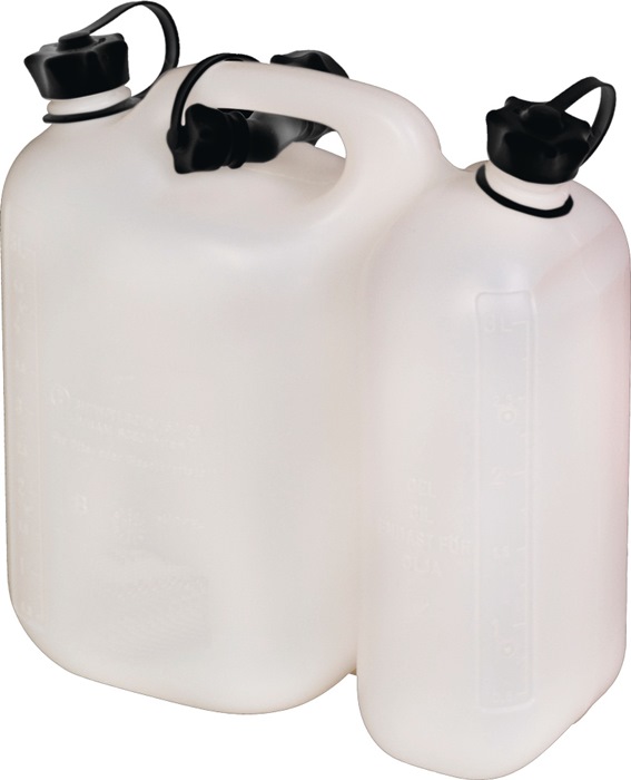 Hünersdorff Kraftstoffdoppelkanister PROFI 5,5 + 3 l natur HDPE L316xB145xH312mm