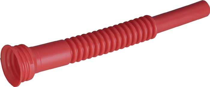 Hünersdorff Auslaufrohr Länge 275 mm flexibel rot