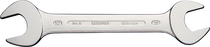 GEDORE Doppelmaulschlüssel 6 27 x 30 mm Länge 302 mm verchromt