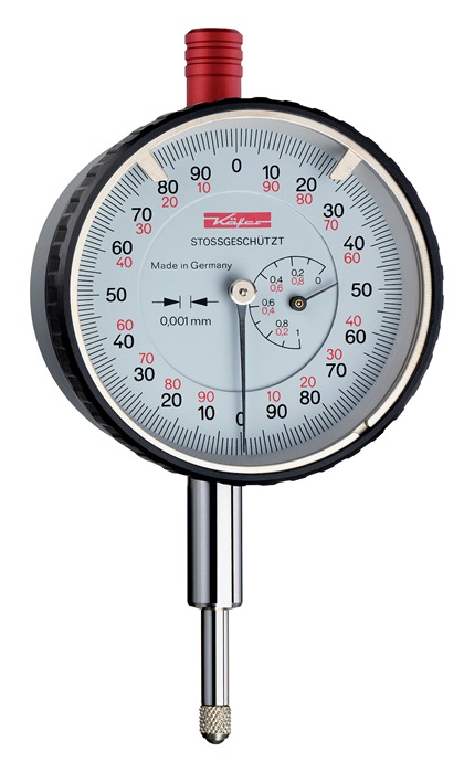 Käfer Messuhr FM1000/5 S 5 mm Ablesung 0,001 mm mit Stoßschutz