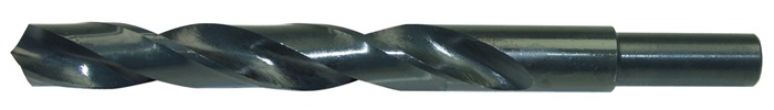 PTG Spiralbohrer DIN 338 Typ N Nenn-Ø 14 mm HSS rollgewalzt abgesetzter Schaft Schaft-Ø 13 mm kurz